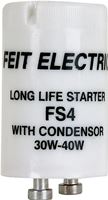 Feit Electric FS4/10 Fluorescent Starter with Condenser, 30 to 40 W, Pack of 10
