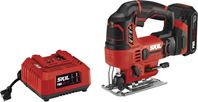 SKIL JS820202 Jig Saw Kit, Battery Included, 20 V, 2 Ah, 15/32 to 4-11/16 in Cutting Capacity, 1 in L Stroke