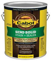 Cabot 140.0001437.007 Deck and Siding Stain, Natural Flat, Cordovan Brown, Liquid, 1 gal, Pack of 4