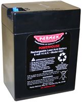 Parmak 901 Gel Battery, Black, For: DF-SP-LI Solar Powered Fencers