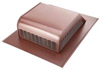 Lomanco LomanCool 750GSBR Static Roof Vent, 16 in OAW, 50 sq-in Net Free Ventilating Area, Steel, Brown, Galvanized, Pack of 6