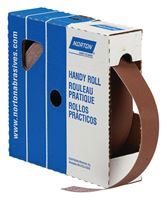 Norton Metalite 26288 Utility Cloth Roll, 50 yd L, 1-1/2 in W, 80 Grit, Aluminum Oxide Abrasive