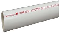 Charlotte Pipe PVC 07300 0800 Pipe, 3 in, 20 ft L, SCH 40 Schedule, PVC, White