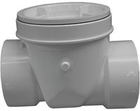 Canplas 223283W Backwater Valve, 3 in Connection, Hub, PVC