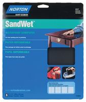 Norton 48080 Sanding Sheet, 9 in L, 11 in W, 320 Grit, Super Fine, Aluminum Oxide Abrasive