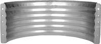 Marshall Stamping AWR12/680 Area Wall, 16 in L, 37 in W, 12 in H, Galvanized Steel