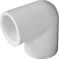 IPEX 435519 Pipe Elbow, 1/2 in, Socket, 90 deg Angle, PVC, SCH 40 Schedule