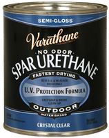 Rust-Oleum 250141H Urethane Paint, Semi-Gloss, Liquid, Crystal Clear, 1 qt, Can