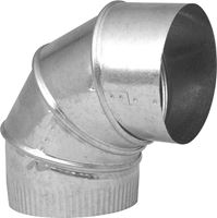 Imperial GV0286-C Adjustable Elbow, 4 in Connection, 30 Gauge, Galvanized Steel, Pack of 8