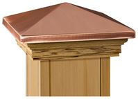 Maine Ornamental 72219 Post Cap, 6 in L, 6 in W, Cedar