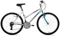 Kent 52677 Bicycle, Womens, Steel Frame, 26 in Dia Wheel, Terrain Teal/White