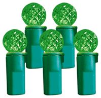 Hometown Holidays 2339-05/U14E320C Light Set, 4.8 W, 70-Lamp, LED Lamp, Green Lamp, 25,000 hr Average Life, Pack of 12