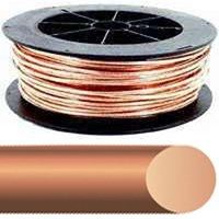 Southwire 2SOLX125BARE Bare Ground Wire, Solid, 2 AWG Wire, 125 ft L, Copper Conductor