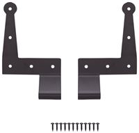 ProSource SH-S05-PS L-Hinge, 7-3/4 x 4-7/8 x 2-1/8 in, Black, Screw Mounting