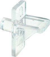 Prime-Line U 10136 Shelf Support Peg 5 lb, Plastic, Clear, Wall Mounting, 8/PK