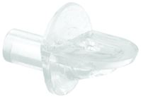 Prime-Line U 10147 Shelf Support Peg, Plastic, 5 mm Dia Peg, 3/8 in L Peg