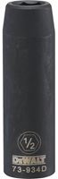 DeWALT DWMT73934OSP Impact Socket, 1/2 in Socket, 1/2 in Drive, 6-Point, CR-440 Steel, Black Oxide