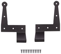 ProSource SH-S06-PS L-Hinge, 7-3/4 x 4-7/8 x 2-3/4 in, Black, Screw Mounting