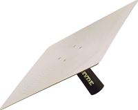 Hyde MAXXGRIP PRO Series 09073 Hawk, 13 in L Blade, 13 in W Blade, Aluminum, Rubber Handle