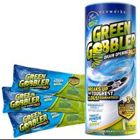 Green Gobbler GGDC3SEMR Drain Opening Pacs, Powder, Off-White, 8.25 oz Pack