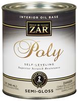 ZAR 33012 Polyurethane, Semi-Gloss, Liquid, Clear, 1 qt, Can