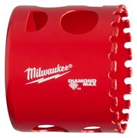 Milwaukee Diamond Plus 49-56-5645 Hole Saw, 2 in Dia, 1-1/2 in D Cutting, 5/8-18 Arbor, 4 TPI