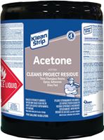 Klean Strip CAC18 Acetone Thinner, Liquid, Characteristic Ketone, Sweet Pungent, Clear, 5 gal, Can