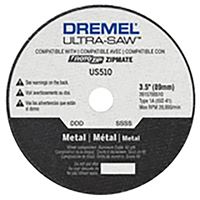 Dremel US510-01 Cutting Wheel, 3-1/2 in Dia, 0.049 in Thick, 60 Grit, Aluminum Oxide Abrasive