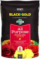 sun gro BLACK GOLD 1410102 1.0 CFL P Potting Mix, 1 cu-ft Coverage Area, Granular, Brown/Earthy, 70 Bag