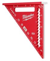 Milwaukee MLSQ040 Trim Square, 16th Graduation, Aluminum, 4-1/2 in L, 4-3/4 in W