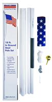 Valley Forge SFP18F-S In-Ground Pole Kit, Polycotton