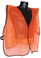 Radians SVO Non-Rated Safety Vest, One-Size, Polyester, Green/Orange/Silver, Hook-and-Loop