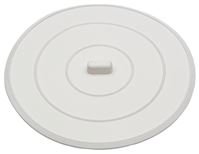 Danco 89042 Sink Stopper, Flat Suction, Rubber, White, For: Universal Bathroom and Kitchen Sink