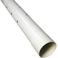 Charlotte Pipe PVC 30040P 0800 Pipe, 4 in, 10 ft L, PVC DWV, White