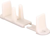 Prime-Line N 6761 Door Guide, Nylon, White, Floor Mounting, 2/PK