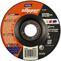 Norton Clipper Classic A AO Series 70184601465 Cut-Off Wheel, 4-1/2 in Dia, 0.045 in Thick, 7/8 in Arbor, 1/EA