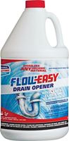 Flow-Easy FE128 Drain Opener, Liquid, Brown, 1 gal, Pack of 4