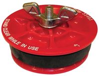 Oatey 33403 Test Plug, 4 in Connection, Plastic, Red