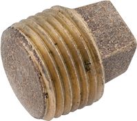 Anderson Metals 738114-04 Solid Pipe Plug, 1/4 in, IPT, Brass, Pack of 5