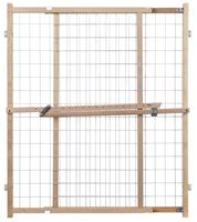 North States 4618A Wire Mesh Gate, Wood, Vinyl Coated, 32 in H x 29-1/2 to 50 in W Dimensions