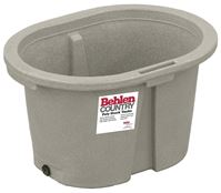 Behlen Country 52112037GT Farm Stock Tank, Round, 65 gal Capacity, Polyurethane, Granite Tan