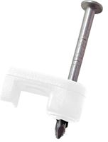 Gardner Bender PSW-160 Cable Staple, 3/16 in W Crown, Polyethylene, Zinc