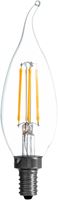 Sylvania 40757 Natural LED Bulb, Decorative, B10 Bent Tip Lamp, 60 W Equivalent, E12 Lamp Base, Dimmable, Clear