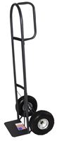 Milwaukee Hand Truck 30019 Hand Truck, 14 in W Toe Plate, 7-1/2 in D Toe Plate, 800 lb, Pneumatic Caster