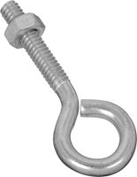 National Hardware N221-101 Eye Bolt, 1/4-20 Thread, Coarse Thread, 1-1/4 in L Thread, 0.56 in Dia Eye, 0.28 in L Shank