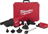 Milwaukee 2572B-21 Drain Cleaning Air Gun Kit, Battery