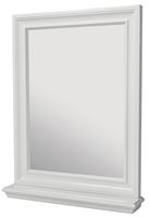 Craft + Main Cherie Series CHWM2430 Framed Mirror, Rectangular, 24 in W, 30 in H, Wood Frame, White Frame, Wall