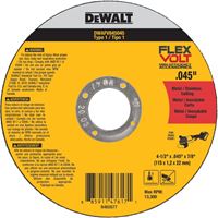 DeWALT DWAFV845045 Cutting Wheel, 4-1/2 in Dia, 0.045 in Thick, 7/8 in Arbor, 24 Grit, Medium, Ceramic Abrasive