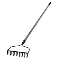 Landscapers Select 34465 Bow Rake, 13.5 in W Head, 14 -Tine, Steel Tine, 54 in L Handle, Pack of 6