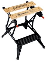 Black+Decker WM225 Workbench with One-Handed Clamp, 24 in OAW, 30 in OAH, 13-1/2 in OAD, 450 lb Capacity